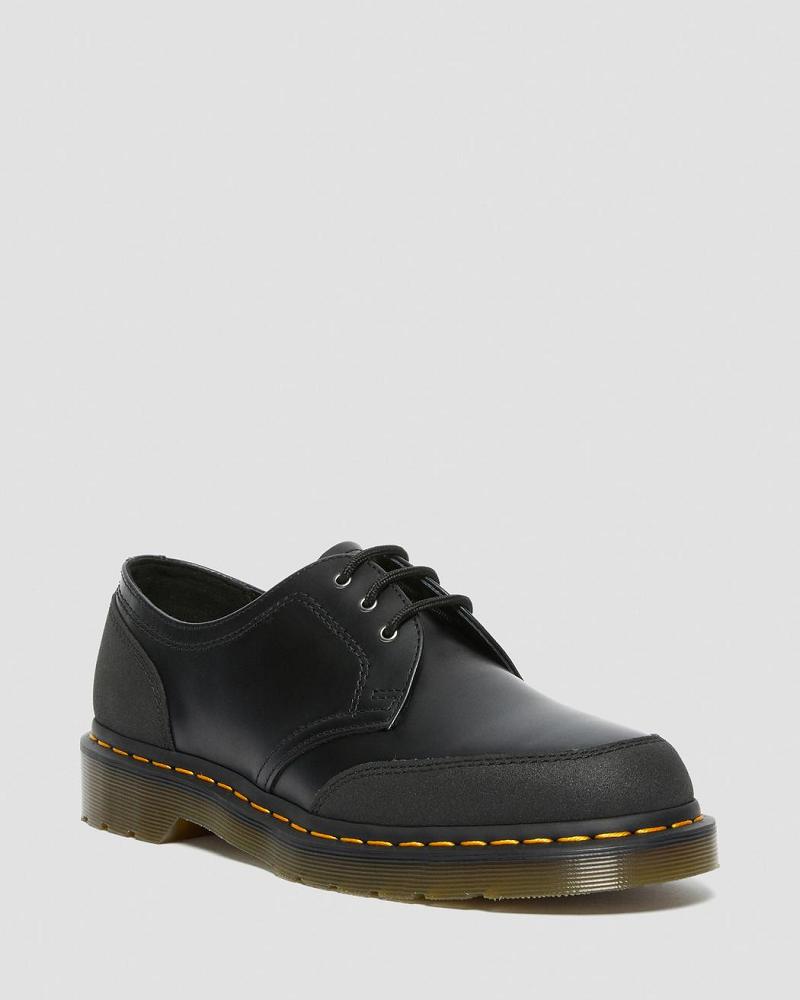 Zapatos Oxford Dr Martens 1461 Guard Panel Cuero Hombre Negros | MX 222NWY